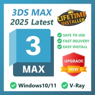Autodesk 3DS MAX 2025 Latest  Lifetime Vray 7 3d Models Collection