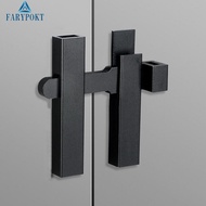 FATY~Gate Latch 180 Degree Door 82x82mm Aluminum Alloy Matte Reliable Druable