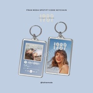 FRAN MODA | 7.5cm x 5cm 1989 (Taylor's Version) Taylor Swift: Spotify Code Keychain