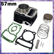 [P K A M] 250CC for 250 250 Motorcycle 67mm Big Bore Cylinder Piston Kit Accessory