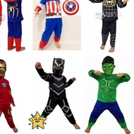 Children's Clothes Costume Suit 2-10 Years Old superhero captain spiderman hulk iron venom Free Mask
