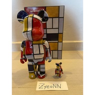 Bearbrick Piet Mondrian 400% &amp; 100%