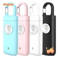 UMISTY Personal Alarm Safety Keychain, Portable 130dB Emergency LED Torch Keyring, Keychain Alarm AB