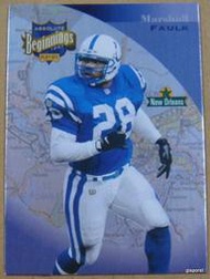 美式足球名人堂  Marshall Faulk 1997 Playoff Absolute Beginnings #12