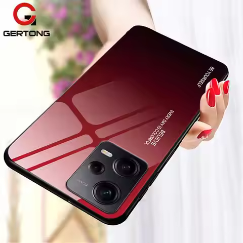 Gradient Tempered Glass Case For Redmi Note 12 Pro Plus Turbo 5G Cover For Xiaomi Redmi note 11 10 p