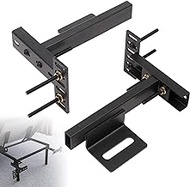 Hi-Na Headboard Brackets - Universal Wall Mounting Kit for Metal Bed Frame with Footboard Extension - Fits Twin Full Queen King Size Beds - Black