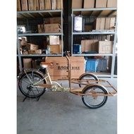 盛恩台灣製小資創業文創三輪攤車餐車，流動早餐咖啡麵包街車，高雄單車製造 1個 黑色