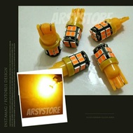 T10 Emperor 2835 Led Lights Yellow Amber Turn Signal Twilight Speedo Car Motor