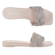 Holster Anastasia Low Wedge Beige  HST461BE รองเท้าแตะส้นสูง