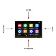 ESP32P4 32M PSRAM 16M FLASH MIPI 1024 * 600 DSI MIPI จอแสดงผลแบบสัมผัสแบบ Capacitive บนบอร์ด ESP32-C