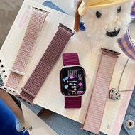 【50 Colors】Velcro Nylon Strap For iWatch Series Ultra 11 10 9 8 7 6 SE 5 4 3 2 1 Sports Loop Smartwa