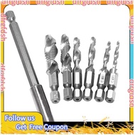 【D&F】4341 Hexagon Shank M3-M10 Hexagon Shank Thread Metric Tap Drilling Screw Machine Compound Drill
