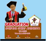 Plakat Wisuda Custom Graduation Hadiah / Akrilik Wisuda Costum PAUD TK