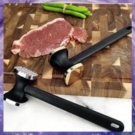 Steak Hammer Mallet Double-Sided Zinc Alloy Meat Pounder Maximizes Food Flavor Meat Hammer, Gold 19.
