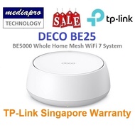 TP-LINK DECO BE25 1-Pack BE5000 Whole Home Mesh WiFi 7 System ( Pack of 1 ) - 3 Year Local TP-Link W