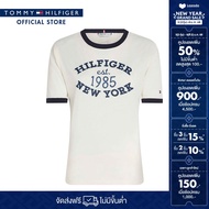 Tommy Hilfiger เสื้อยืด ผู้หญิง รุ่น WW0WW42585 YBH - สีขาว ทรง Regular Fit