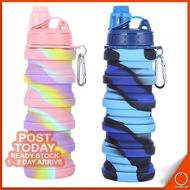 𝐀𝐍𝐓𝐈 𝐃𝐄𝐑𝐑𝐀𝐌𝐄 500ML Camouflage Print Collapsible Water Bottle Outdoor Sports Travel Folding Silicone 