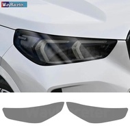 2 Pcs Car Headlight Protective Film Transparent Smoke Black TPU Sticker For BMW X1 U11 U12 iX1 2022 