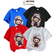 Áo Thun Cotton Trẻ Em LABUBU ART 2 Áo Thun Big Size từ 7-60kg 4 Màu áo Cotton 4 Chiều Chính Phẩm