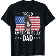 Proud American Bully Dad American Flag Xl American Bully T-Shirt