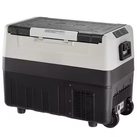 12/24V DC 100-240V AC Compressor Cooler 58QT/55L Portable Freezer -4F-50F Car Refrigerator Fridge fo