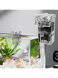 5-Gallon Aquarium Filter, With Water Surface Suction Device, Small Silent Fish Tank Filter, Biologic