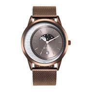 Titan Crescent Brown Dial Stainless Steel Strap Watch 1806QM02
