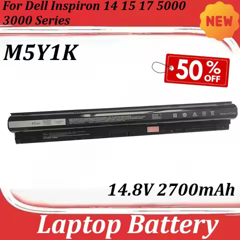 M5Y1K 14.8V 2700mAh Battery for Dell Inspiron 14 15 17 5000 3000 Series 5559 3451 3558 3567 5755 575