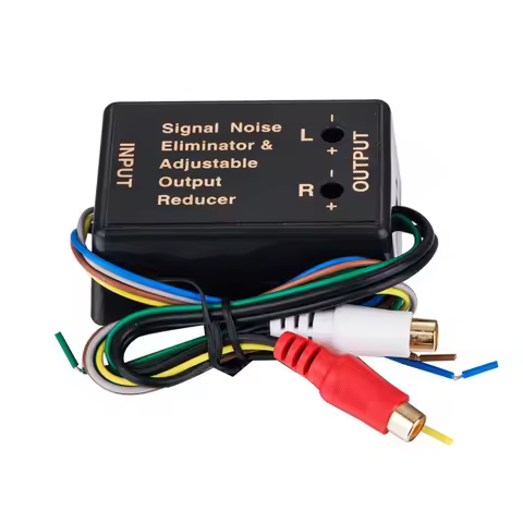 Car Audio RCA Converter 2 Way High Level To Low Level Converter 12-24V Car Speaker Audio Converter A