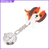 1 Set Little Dog Hanging Watch Little Dog Nurse Watch Nurse Pocket Watch  kevvga