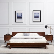 維斯格林 北歐現代日系實木榻榻米大床2米1(換季良品洽小編)