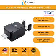 [IX] TSC TTP 244 Pro Desktop Barcode TTP244 Printer (Black)