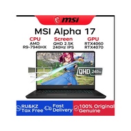 MSI Alpha 17 smart Gaming busines AI Laptop AMD R9-7940HX  RTX4070 32G 2TB QHD2.5K 240Hz Dell Lenovo