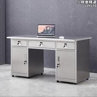 不鏽鋼辦公桌帶抽屜簡易宿舍簡約車間實驗室無塵工作臺鋼製
