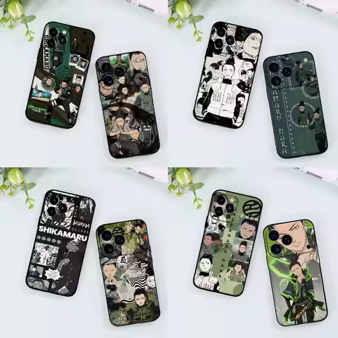 Shikamaru Nara Naruto Phone Case Black Shell For IPhone 17/16/15/13/14 Pro Max/ 11Plus/X/Xr/Xs Max/1