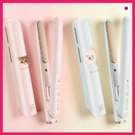Paul and Joe Mobile Straight Hair Iron VSI 1036 PJ USB Powered 13mm Plate Pale Pink Overseas Compati