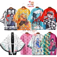 LITTLE LUXE Kids Ready Stock Teenager Demon Slayer Anime Outerwear Coat Demon Slayer Animation Costu