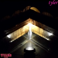 TYLER Solar Pond Spotlights, Dual Waterproof Auto On/Off LED Solar Underwater Lights, Submarine Land