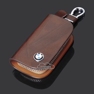 BMW Accessories Leather Car Key Cover Keyring Holder Key Keychain Case Protective key Zipper Bag Wal