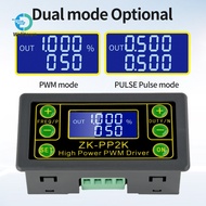 ZK-PP2K 8A PWM Generator Dimming Motor Speed Controller Cycle Delay Drive Module LCD Pulse Frequency