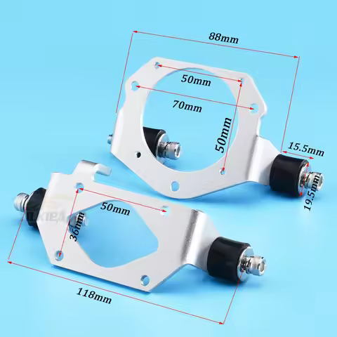 RC Boat Gas Marine Aluminium Engine Mount Fixing Holder / Rubber Shock for Zenoah 26CC/29CC/30CC & Q