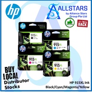 (ALLSTARS) HP 915XL Original Ink Cartridge (Black: 3YM22AA, Cyan: 3YM19AA, Magenta: 3YM20AA, Yellow: