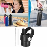 PEONY1 Hydroflask Lid, with Handle Straw Brush Straw Lid, Quality Leak Proof with Straw Replacement 