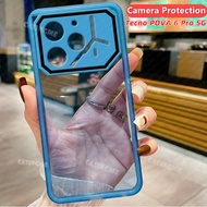 Tecno POVA 6 Pro 5G 2024เคสใสนิ่มสี่เหลี่ยมสำหรับ Pova6Pro Tecno 6Pro Pova 6 Pro Pova6Pro 5G 4G เคสโ