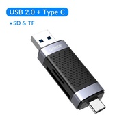 ORICO 2 In 1 USB3.0 Type C การ์ดความจำเครื่องอ่านการ์ดเครื่องอ่านการ์ดอะแดปเตอร์สำหรับตัวอ่านเครื่องอ่านการ์ดอัจฉริยะแบบพกพาสำหรับ TF SD เอสดีเฮชซีเอ็มเอ็มซีอุปกรณ์จัดเก็บข้อมูล SDXC