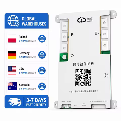 JIKONG JK-B2A24S30P 300A Active Balance 2A Lifepo4 LTO BMS PCBA Add Control Key 8S17S20S24S 12V24V72