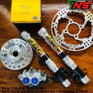 Lighten Front Shock Wave-2 w/ JRP sticker | F8.1 Caliper | SL Disc | Hub - Wave Xrm Rs Raider150 Sma