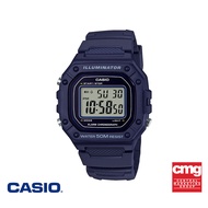 CASIO นาฬิกาข้อมือ CASIO รุ่น W-218H-2AVDF วัสดุเรซิ่น สีน้ำเงิน