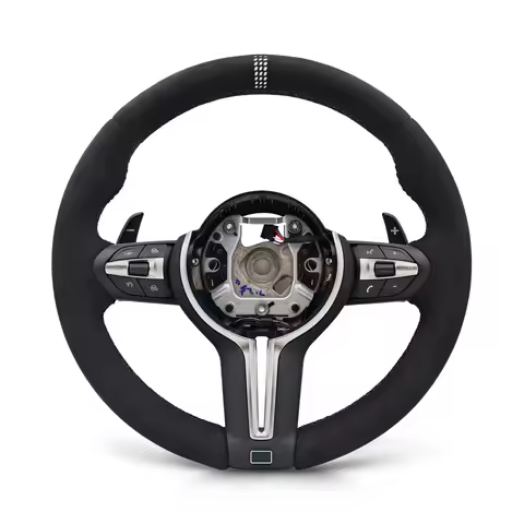 CS Style White Top Mark M Sport Steering Wheel for BMW F07 F10 F20 F21 F22 F25 F26 F30 F31 F32 F36 M