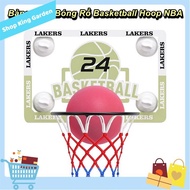 [HCM] - Basketball Hoop NBA Children's Basketball Board Wall Mounted and Foldable - King Garden